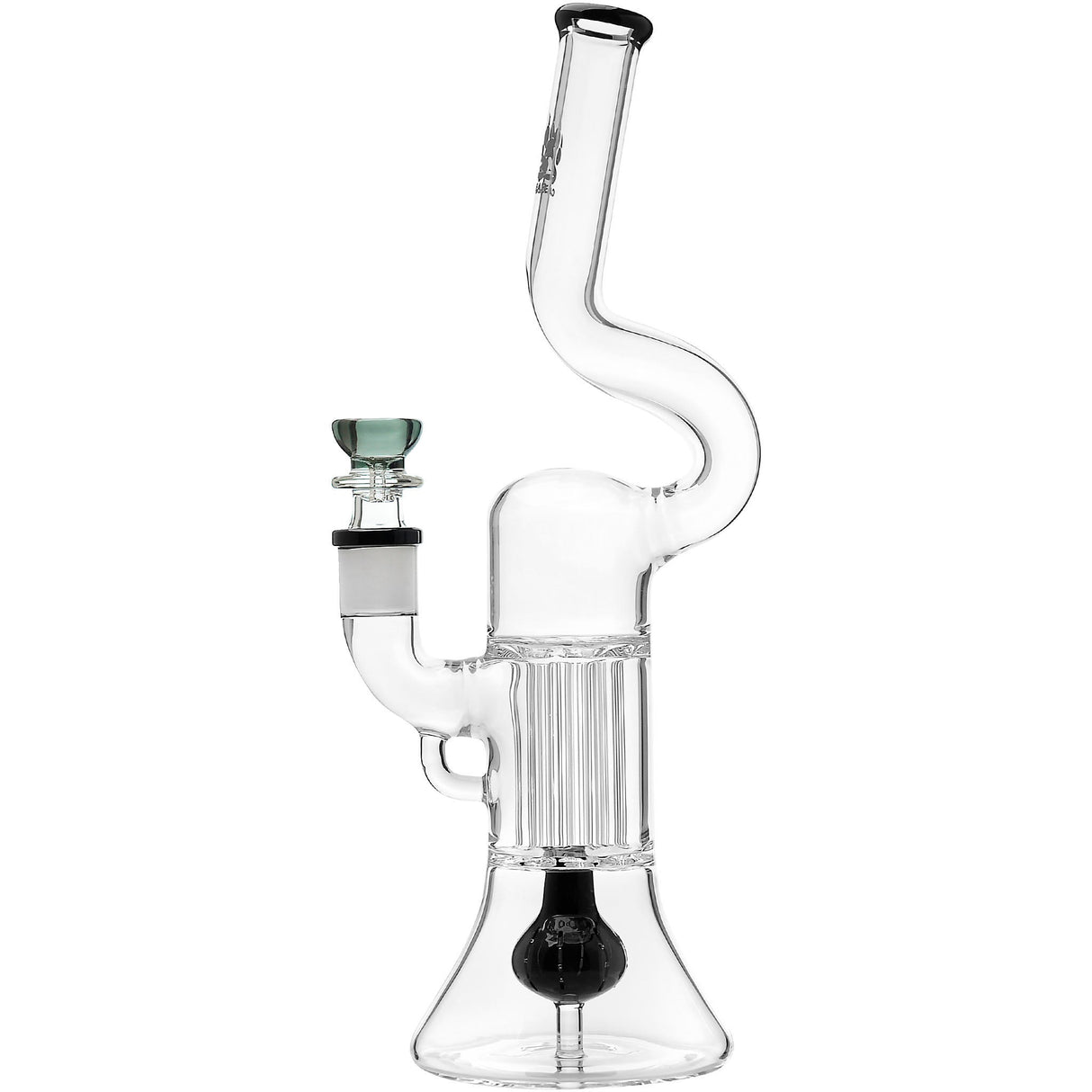 Calibear 13'' Serpentine Double Perc Beaker Dab Rig