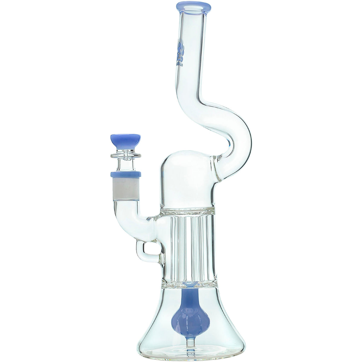 Calibear 13'' Serpentine Double Perc Beaker Dab Rig