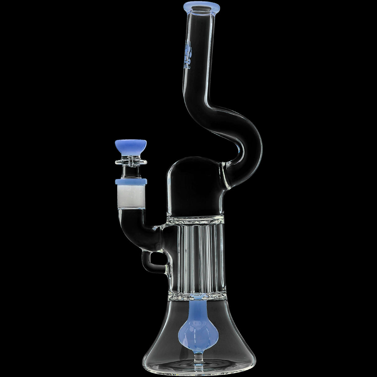 Calibear 13'' Serpentine Double Perc Beaker Dab Rig