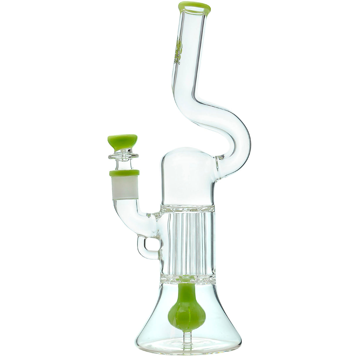 Calibear 13'' Serpentine Double Perc Beaker Dab Rig