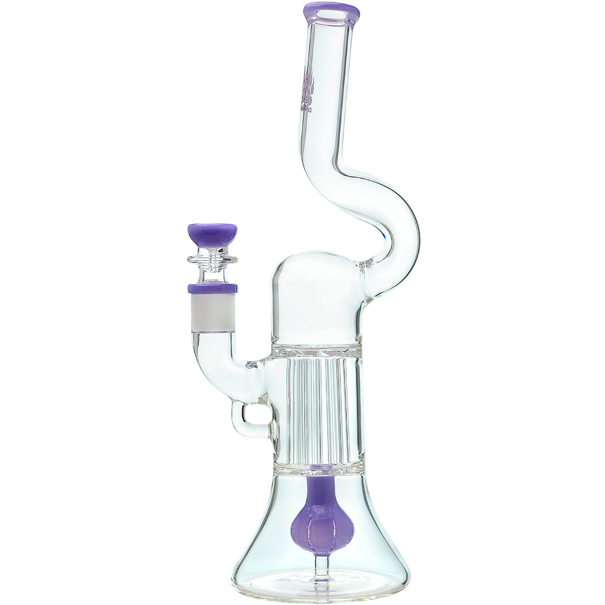 Calibear 13'' Serpentine Double Perc Beaker Dab Rig