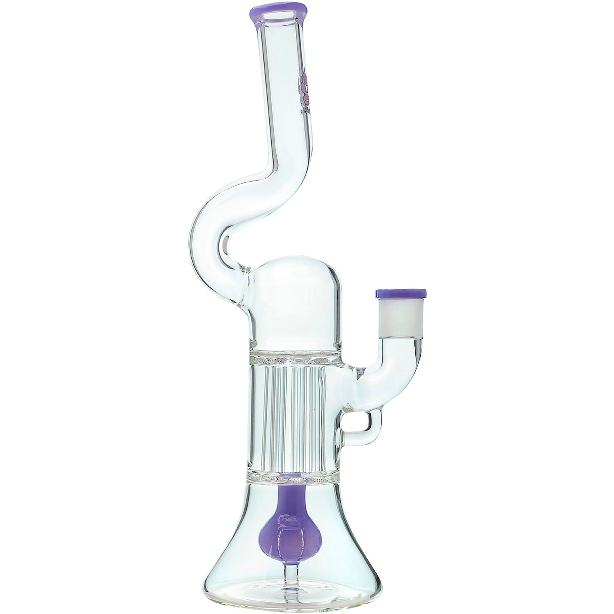 Calibear 13'' Serpentine Double Perc Beaker Dab Rig
