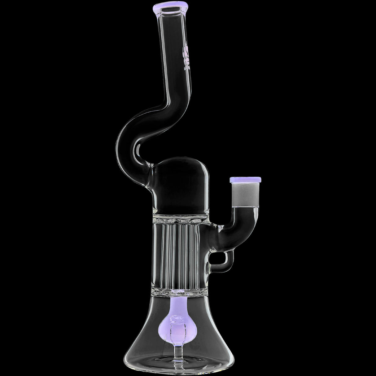 Calibear 13'' Serpentine Double Perc Beaker Dab Rig