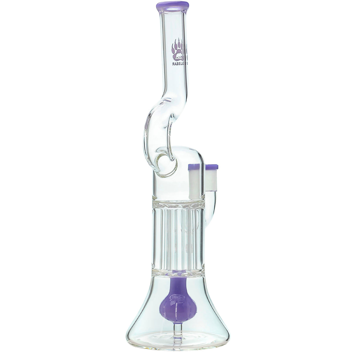 Calibear 13'' Serpentine Double Perc Beaker Dab Rig