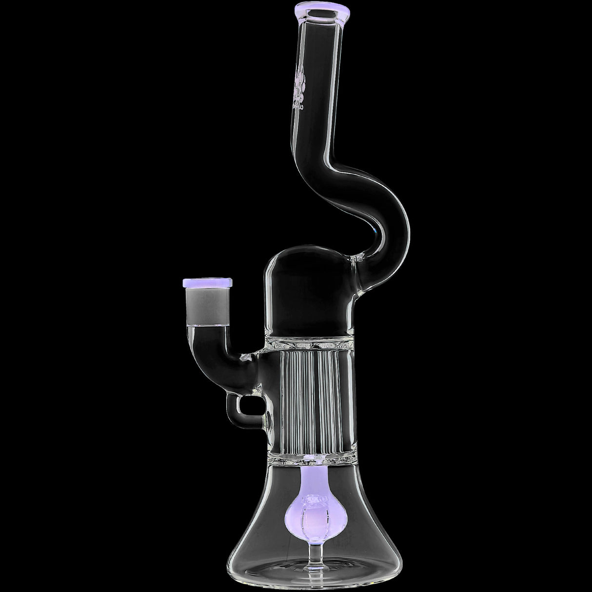 Calibear 13'' Serpentine Double Perc Beaker Dab Rig