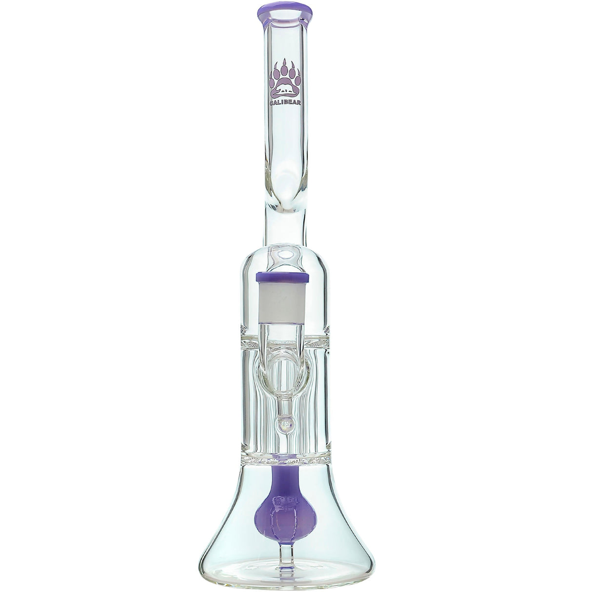 Calibear 13'' Serpentine Double Perc Beaker Dab Rig