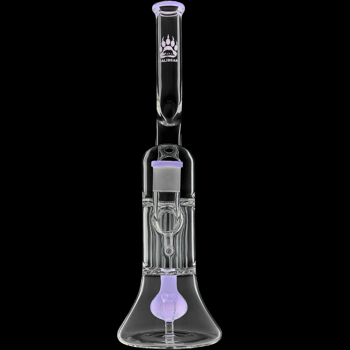 Calibear 13'' Serpentine Double Perc Beaker Dab Rig