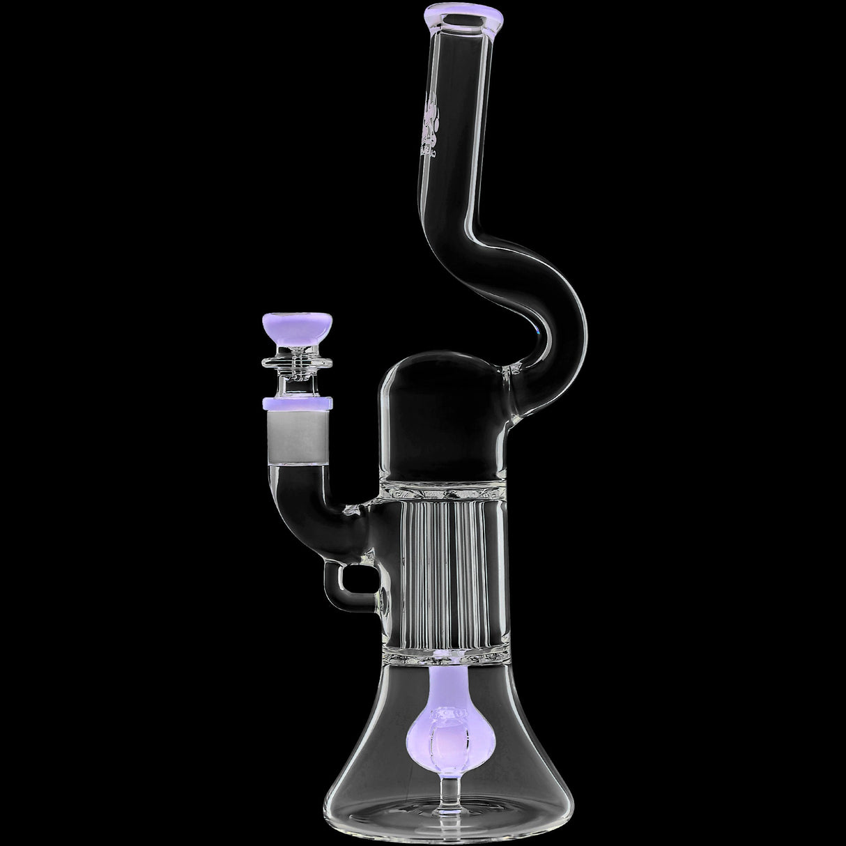 Calibear 13'' Serpentine Double Perc Beaker Dab Rig
