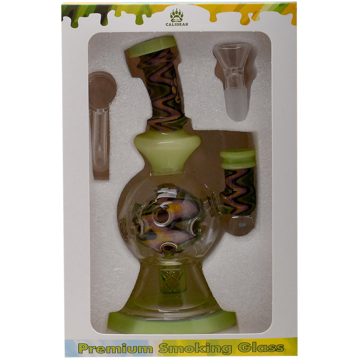 Calibear 8'' Fabyrinth Seed Of Life Perc Dab Rig