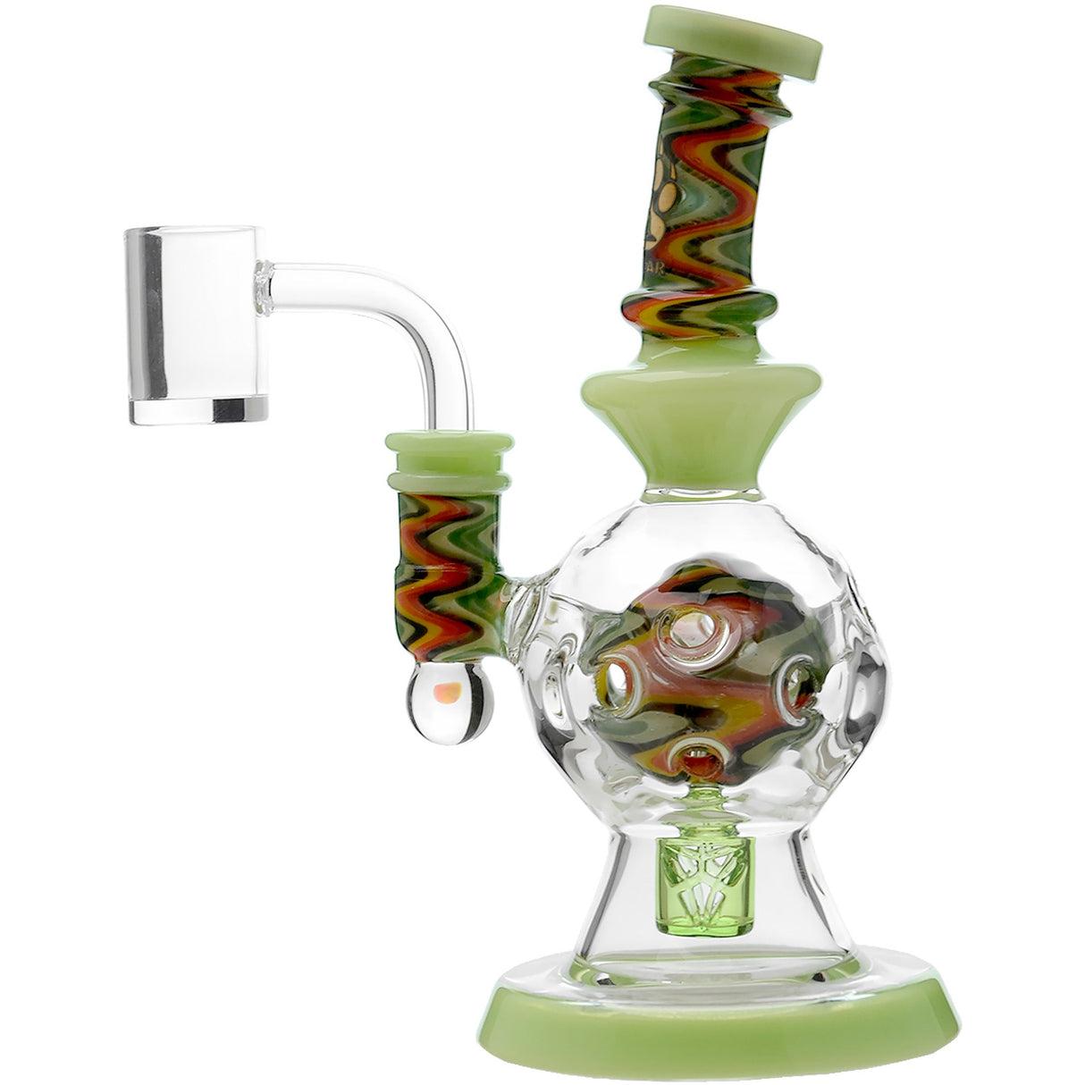 Calibear 8'' Fabyrinth Seed Of Life Perc Dab Rig