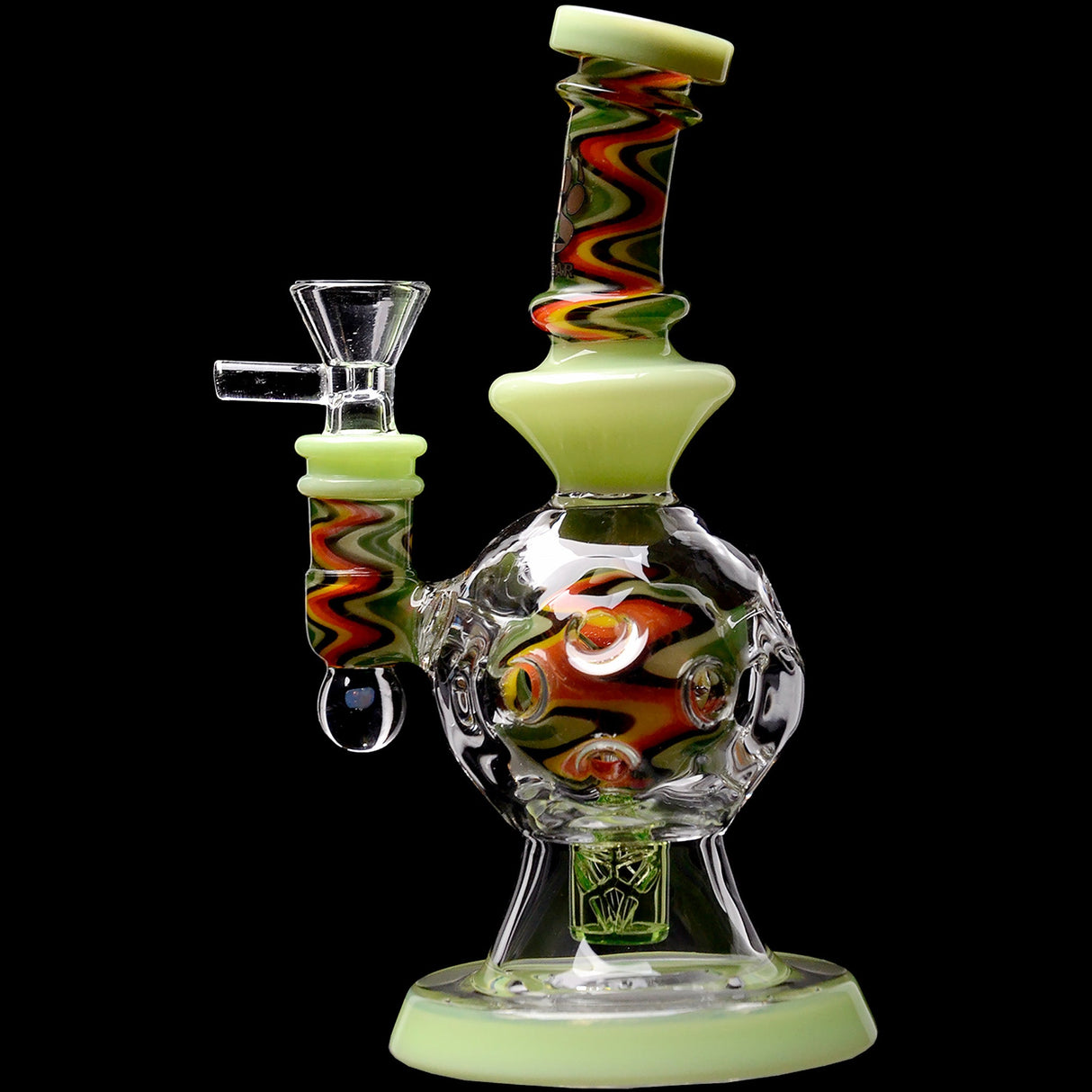 Calibear 8'' Fabyrinth Seed Of Life Perc Dab Rig