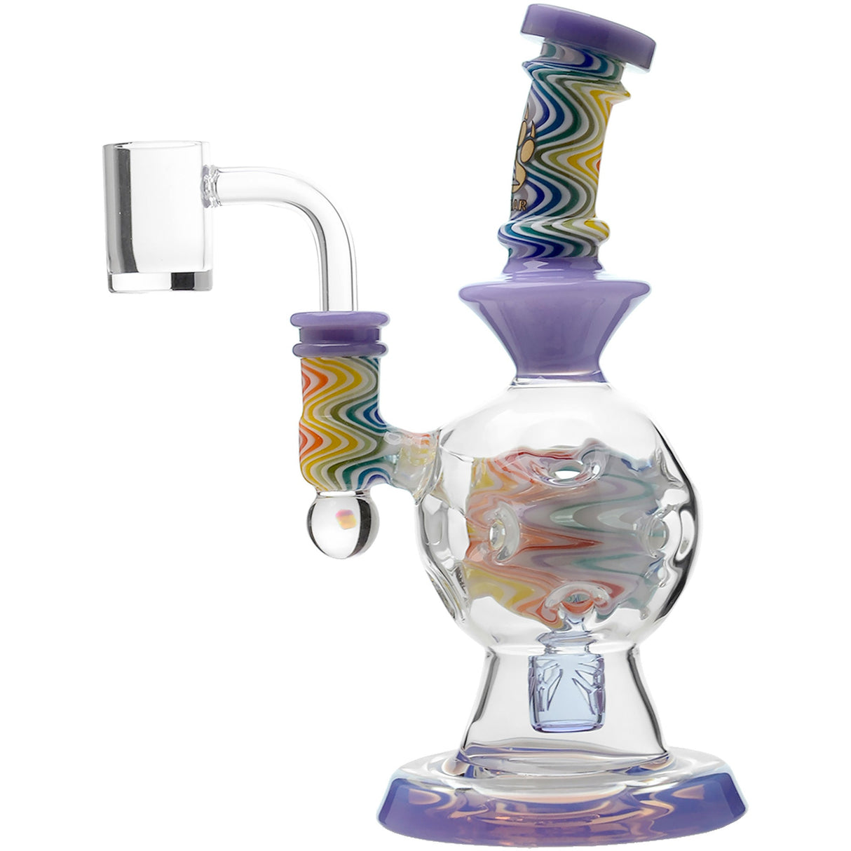 Calibear 8'' Fabyrinth Seed Of Life Perc Dab Rig