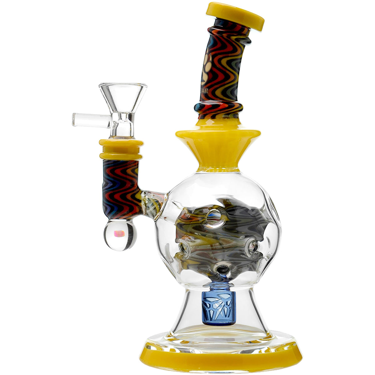 Calibear 8'' Fabyrinth Seed Of Life Perc Dab Rig