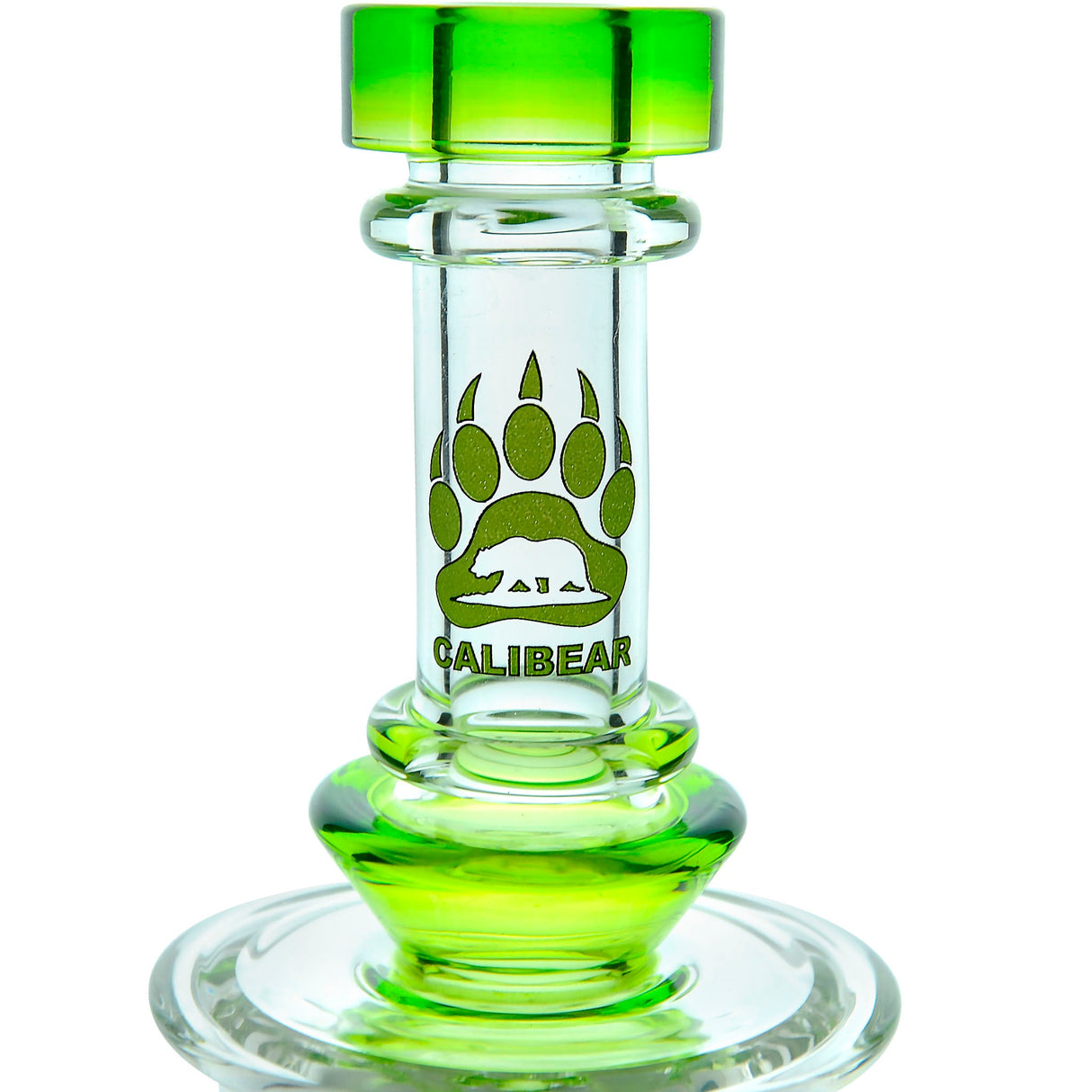 Calibear 8'' Straight Fab Flower Of Life Perc Water Pipe