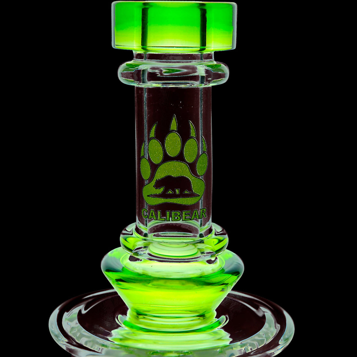 Calibear 8'' Straight Fab Flower Of Life Perc Water Pipe