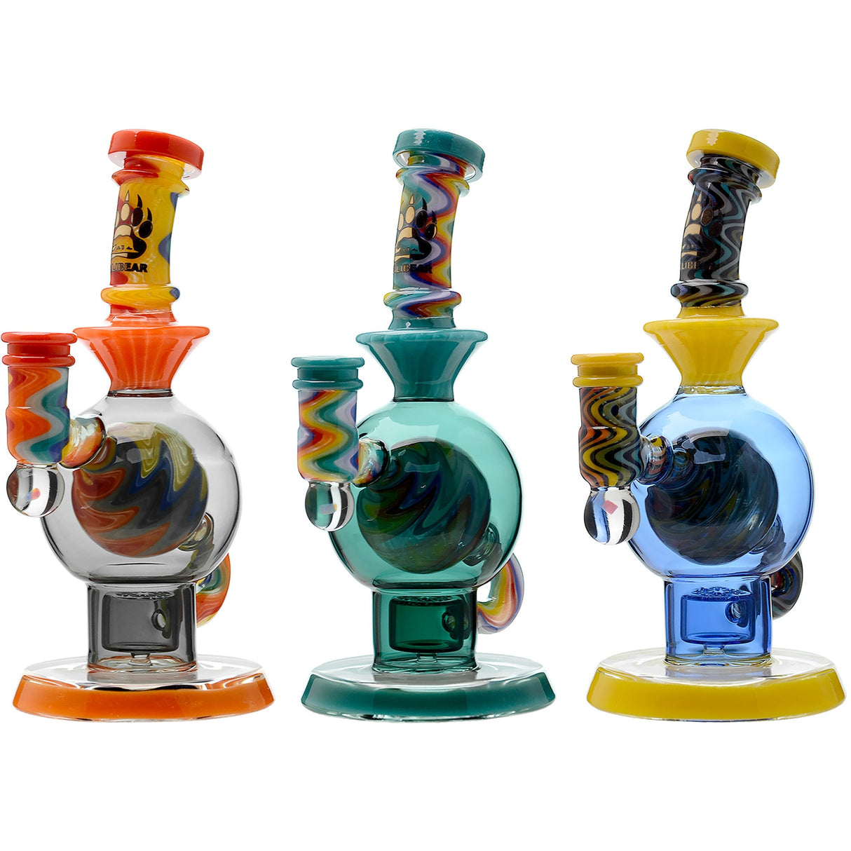 Calibear 8'' Wig Wag Ball Flower Of Life Dab Rig