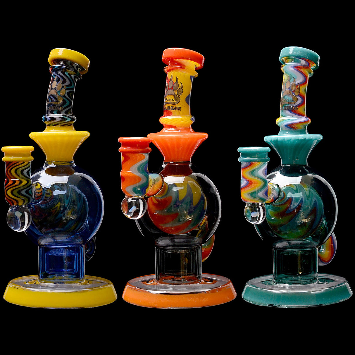 Calibear 8'' Wig Wag Ball Flower Of Life Dab Rig