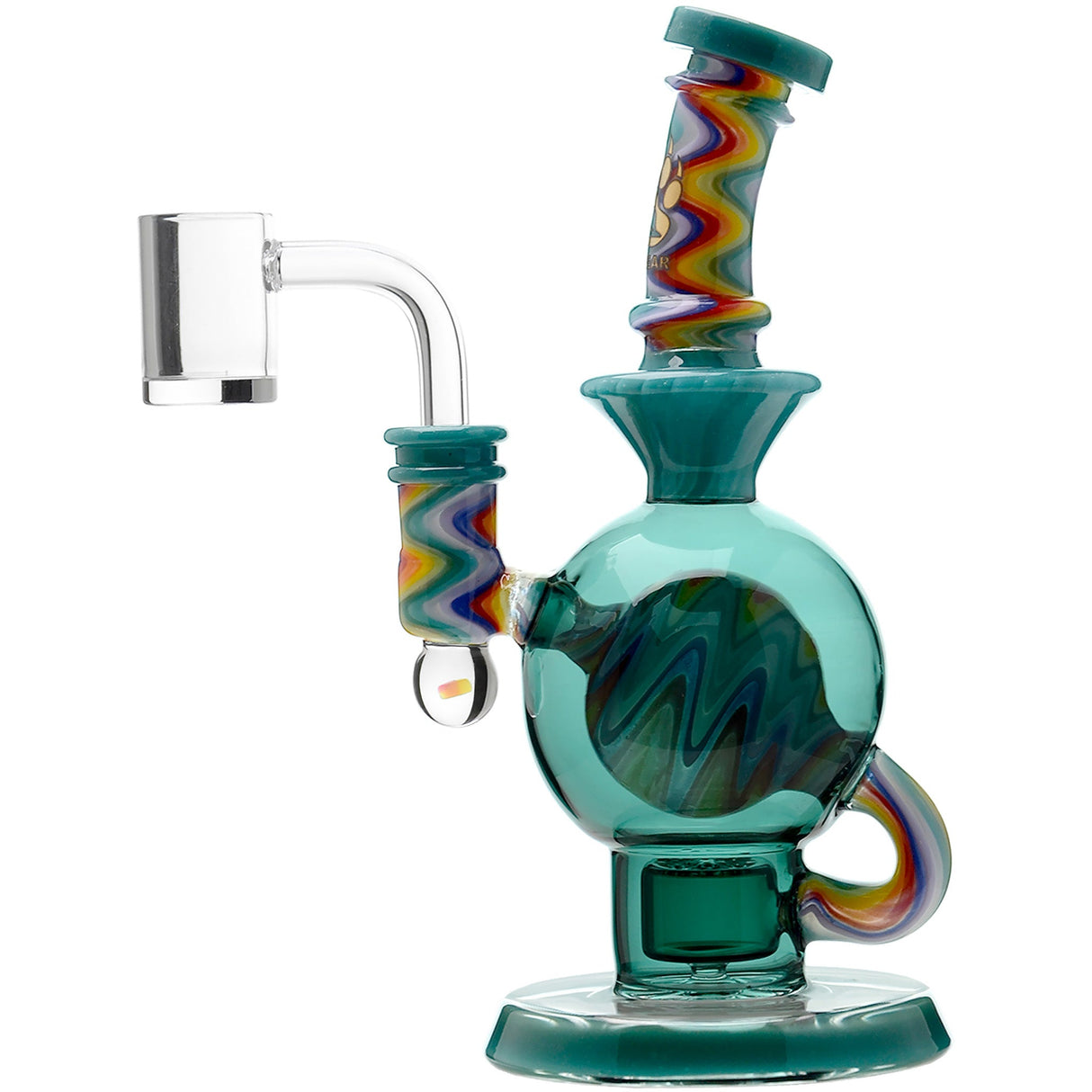 Calibear 8'' Wig Wag Ball Flower Of Life Dab Rig