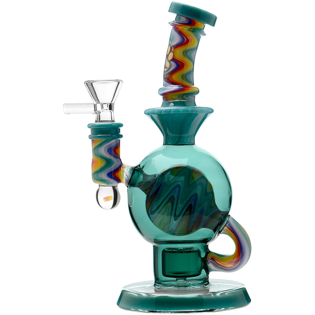 Calibear 8'' Wig Wag Ball Flower Of Life Dab Rig