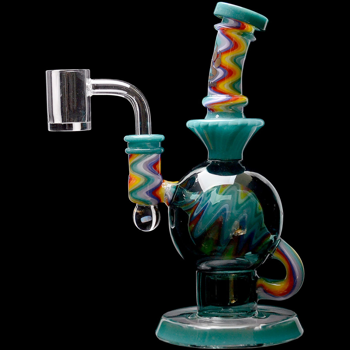 Calibear 8'' Wig Wag Ball Flower Of Life Dab Rig