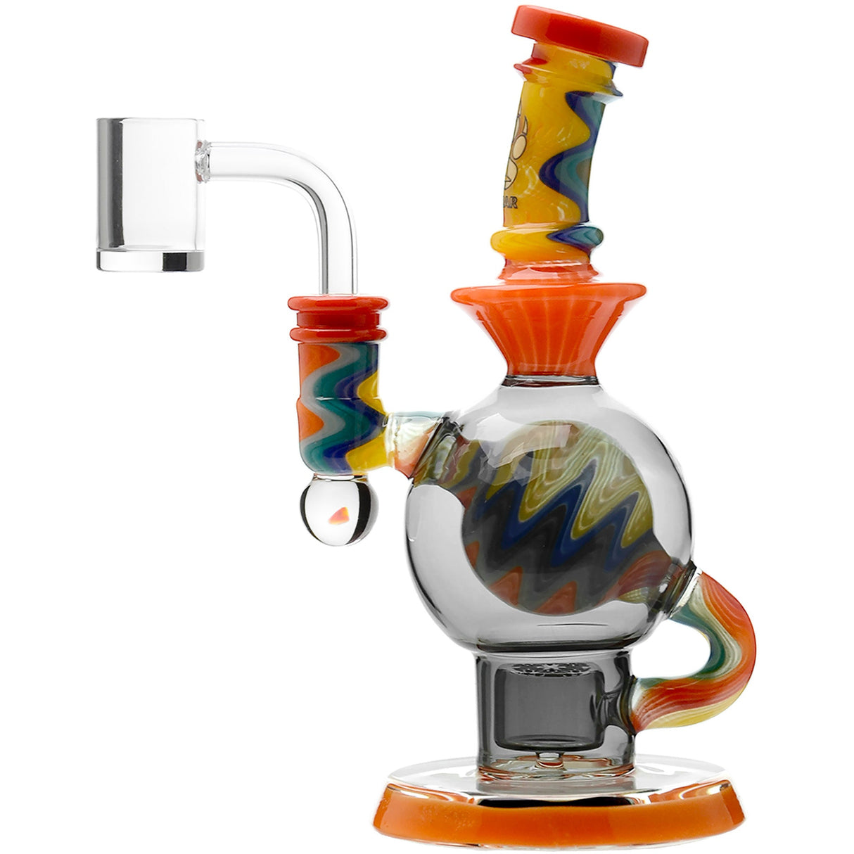 Calibear 8'' Wig Wag Ball Flower Of Life Dab Rig