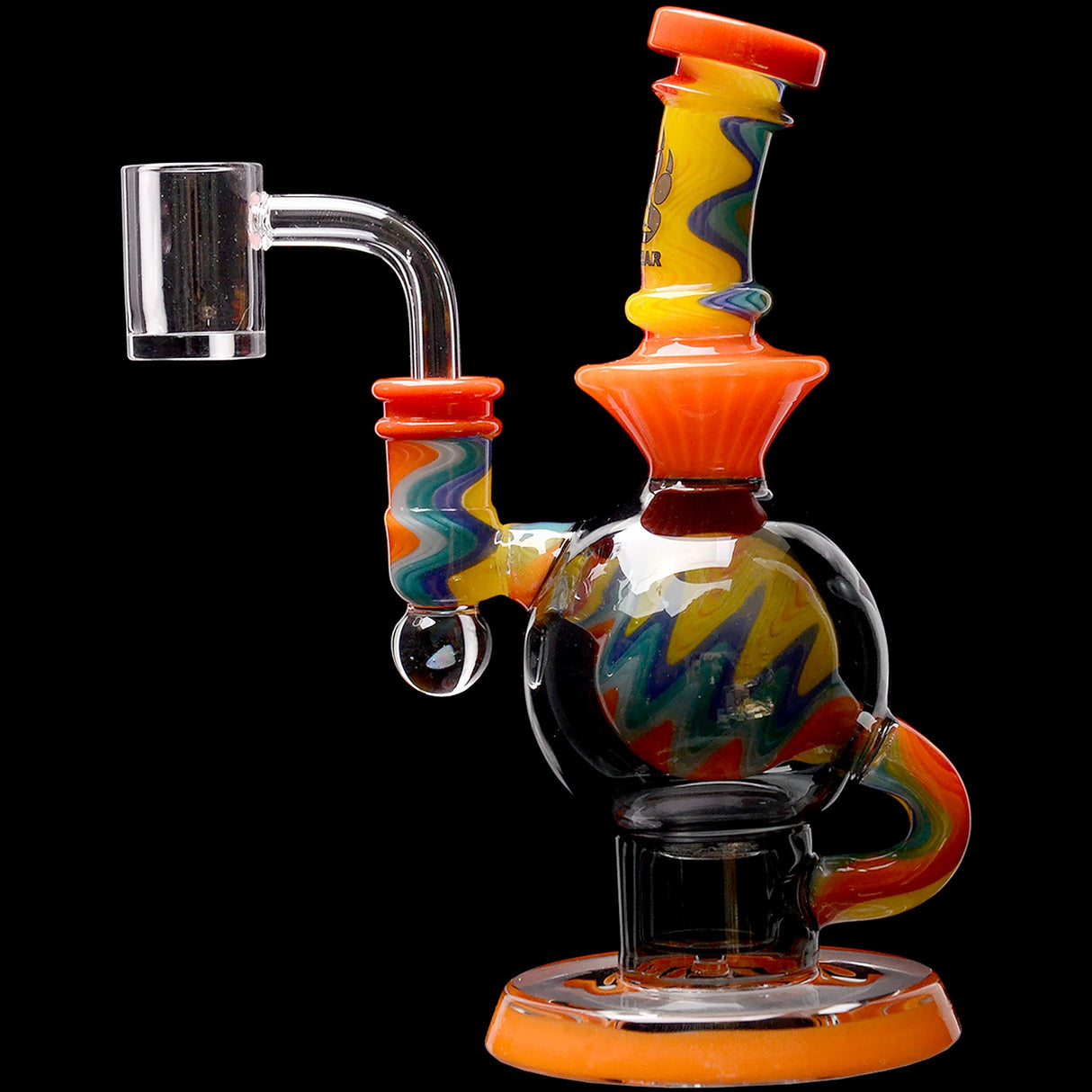 Calibear 8'' Wig Wag Ball Flower Of Life Dab Rig