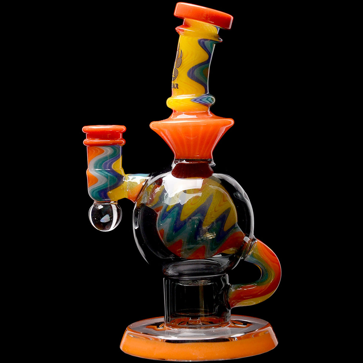 Calibear 8'' Wig Wag Ball Flower Of Life Dab Rig
