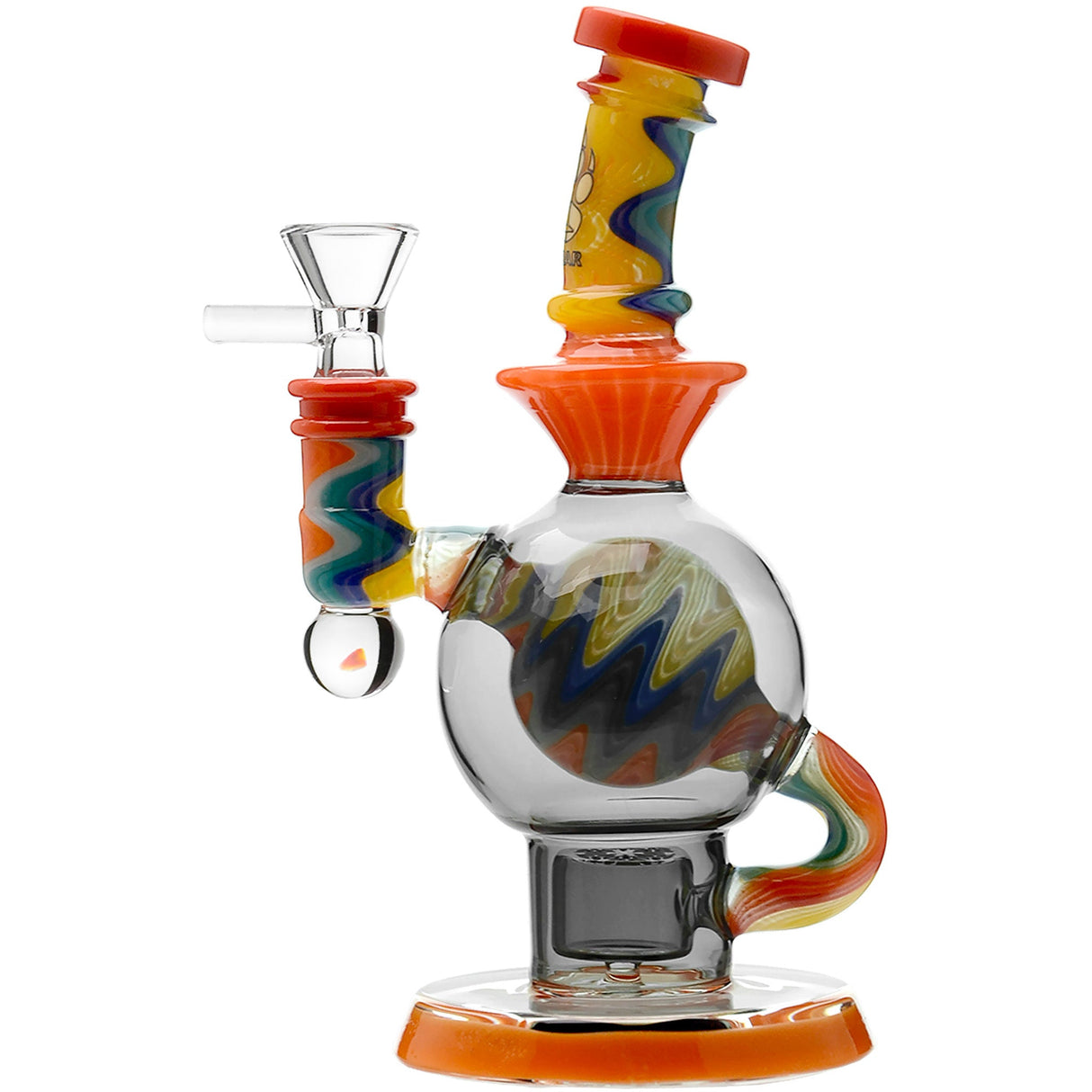 Calibear 8'' Wig Wag Ball Flower Of Life Dab Rig