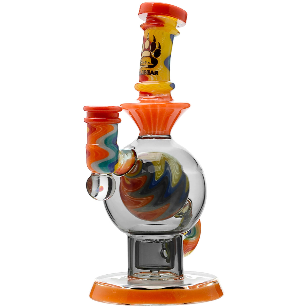 Calibear 8'' Wig Wag Ball Flower Of Life Dab Rig
