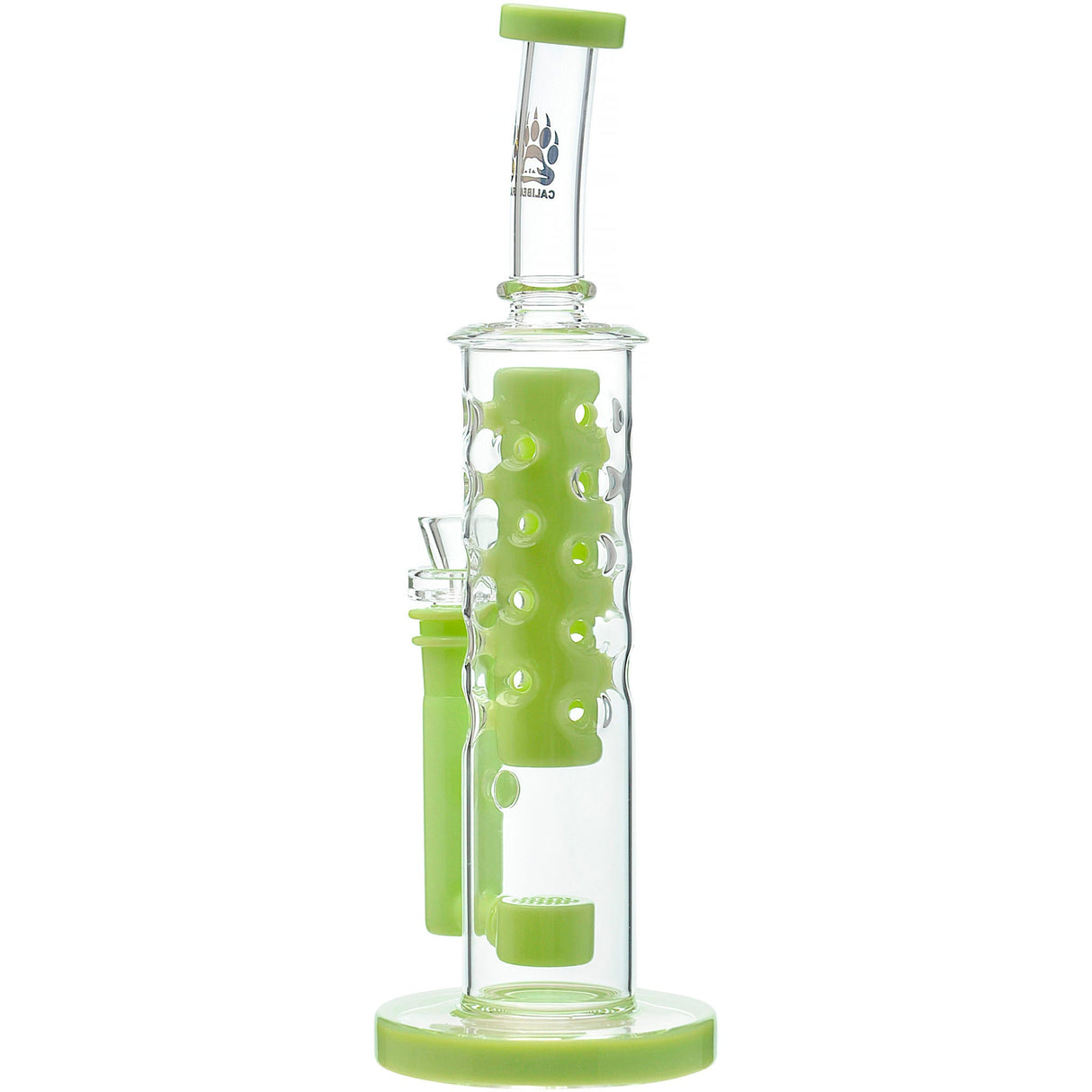 Calibear 11.8" Honeycomb Tower Flower Of Life Perc Bong