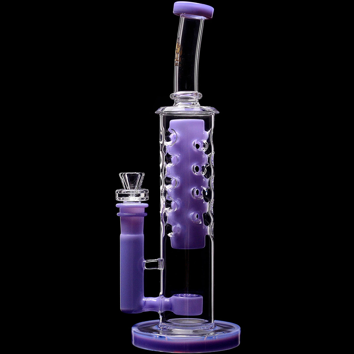 Calibear 11.8" Honeycomb Tower Flower Of Life Perc Bong