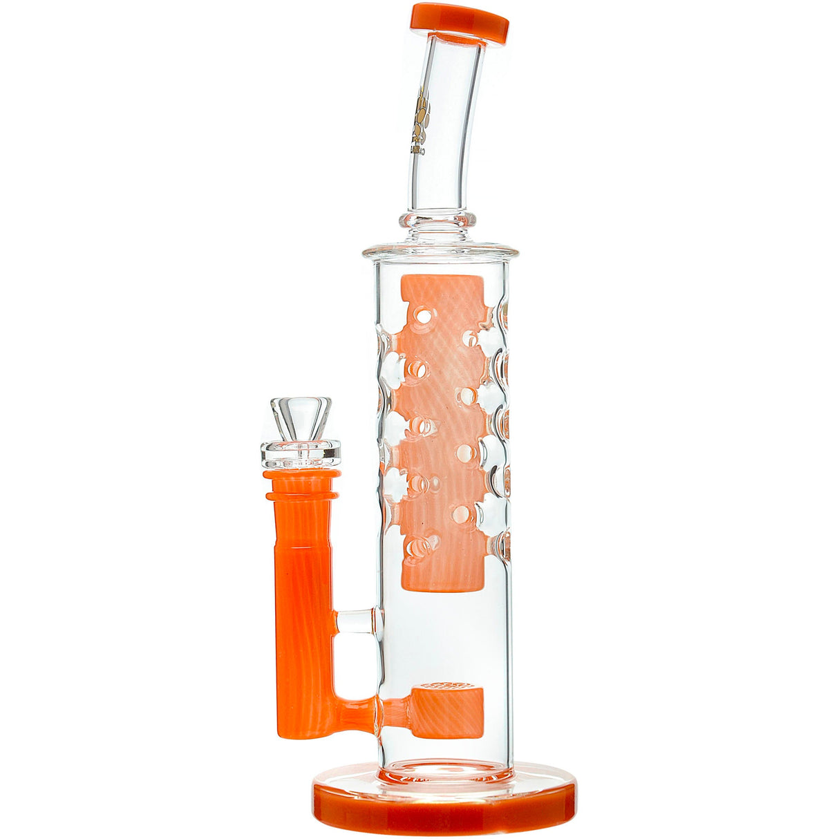 Calibear 11.8" Honeycomb Tower Flower Of Life Perc Bong