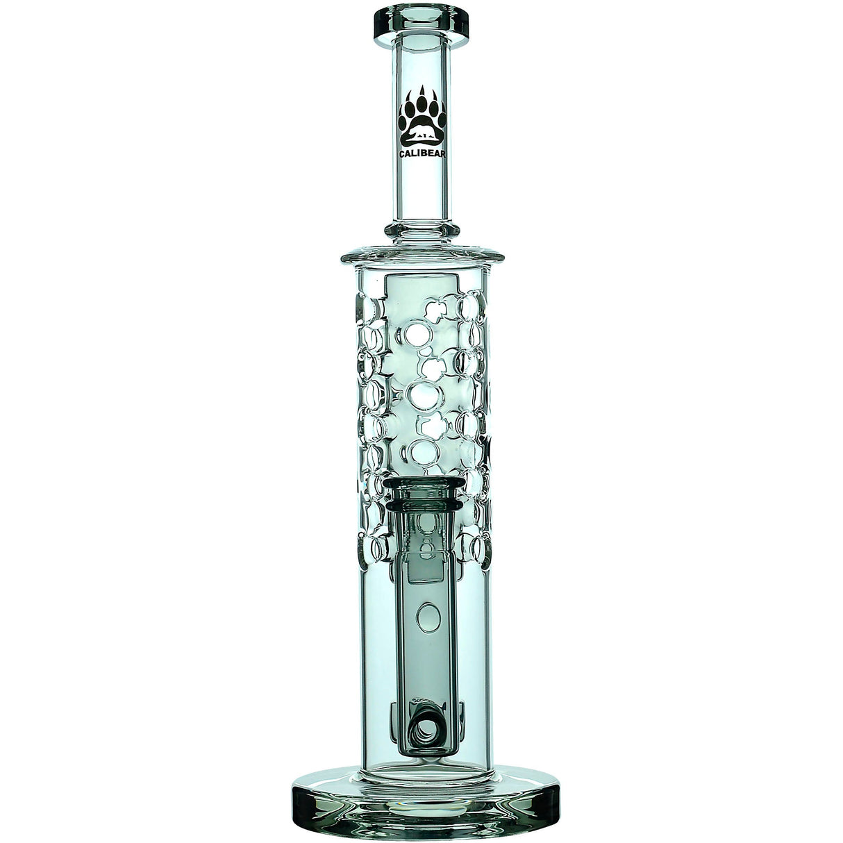 Calibear 11.8" Honeycomb Tower Flower Of Life Perc Bong
