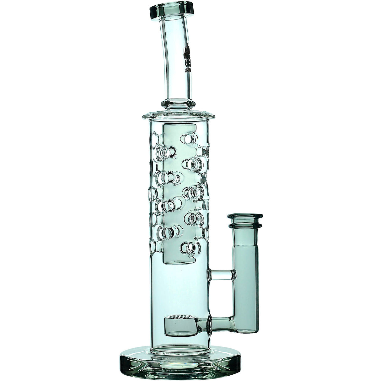 Calibear 11.8" Honeycomb Tower Flower Of Life Perc Bong