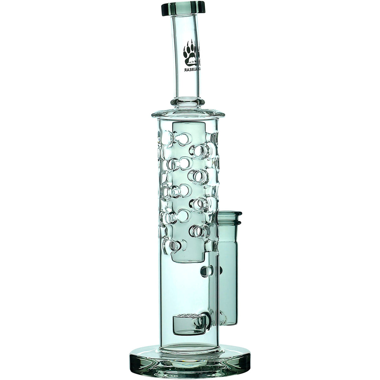 Calibear 11.8" Honeycomb Tower Flower Of Life Perc Bong