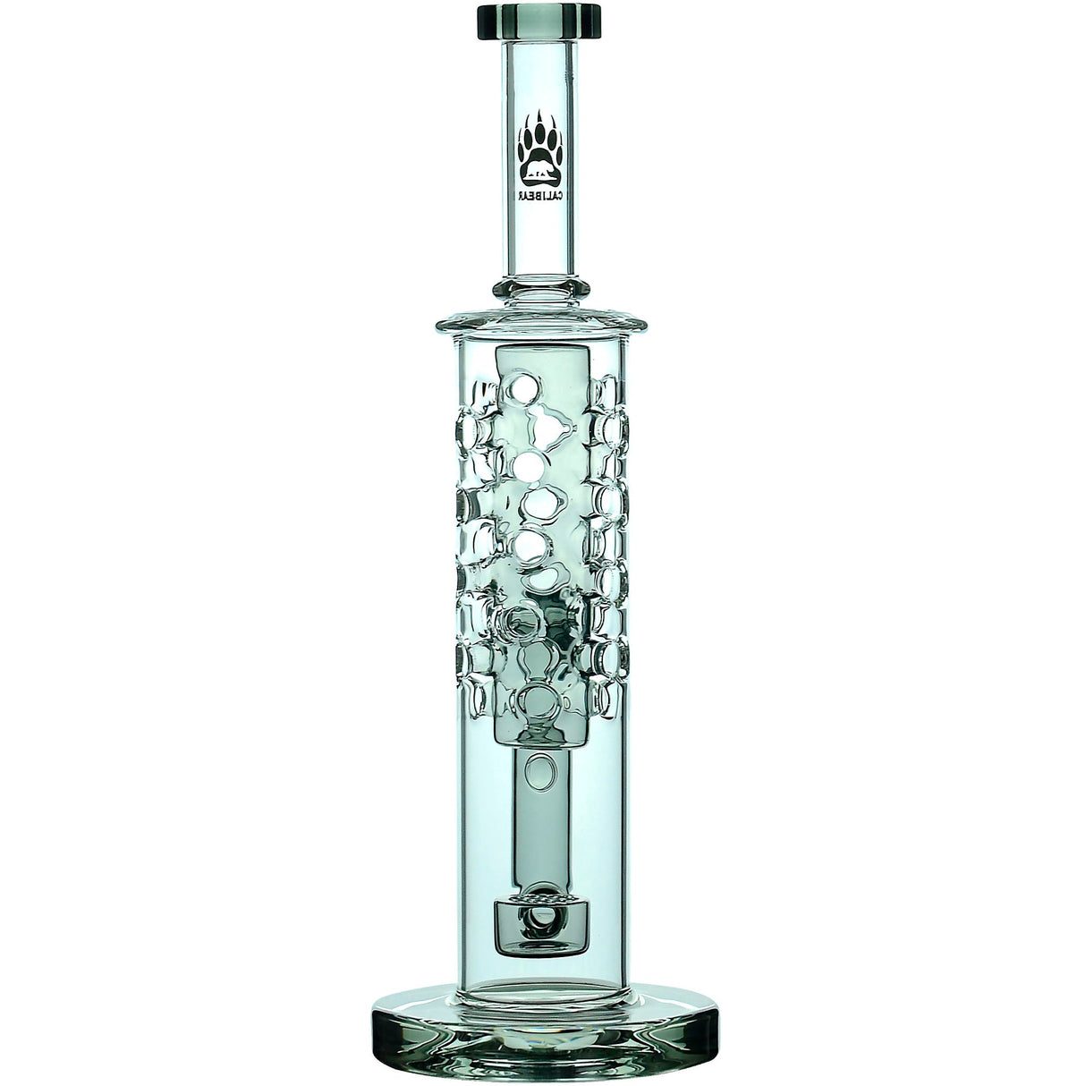 Calibear 11.8" Honeycomb Tower Flower Of Life Perc Bong