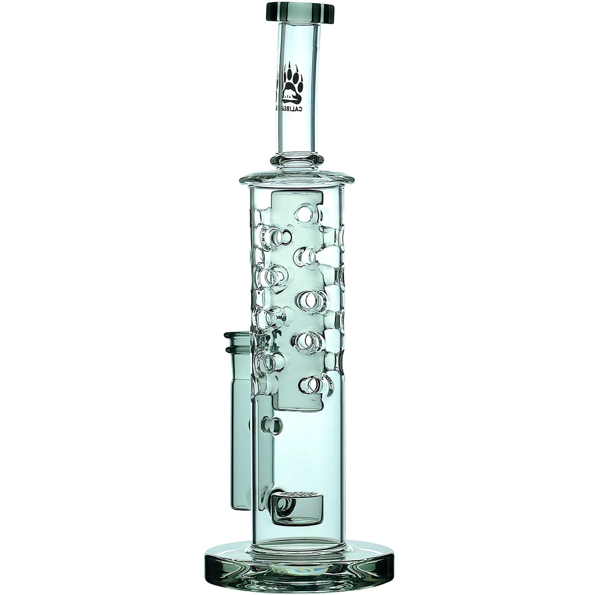 Calibear 11.8" Honeycomb Tower Flower Of Life Perc Bong