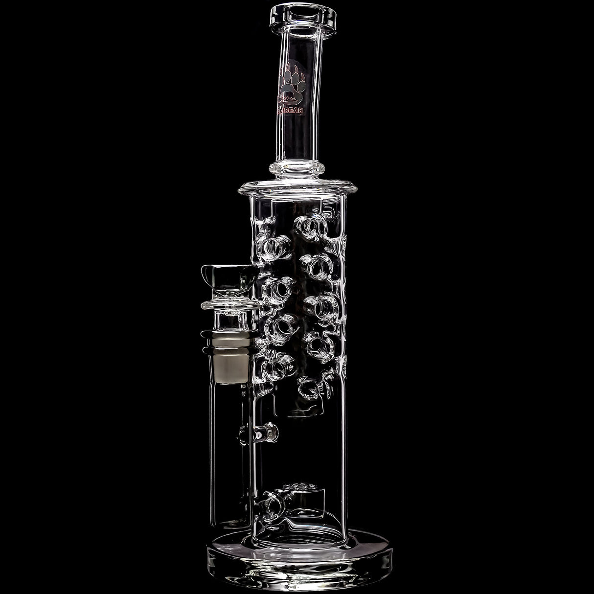 Calibear 11.8" Honeycomb Tower Flower Of Life Perc Bong