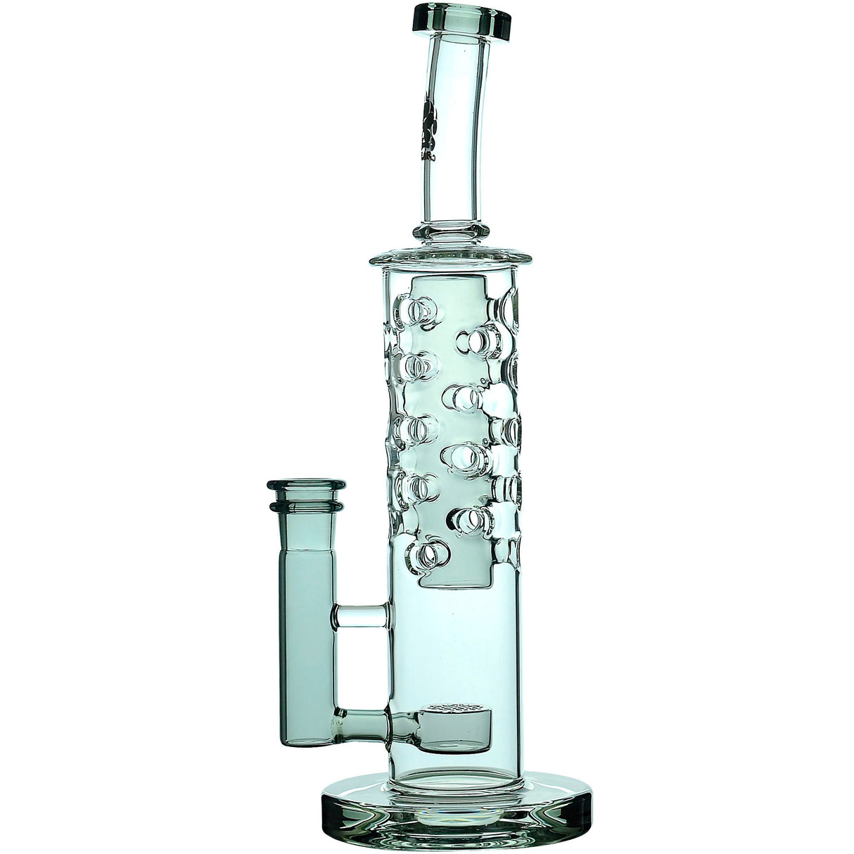 Calibear 11.8" Honeycomb Tower Flower Of Life Perc Bong