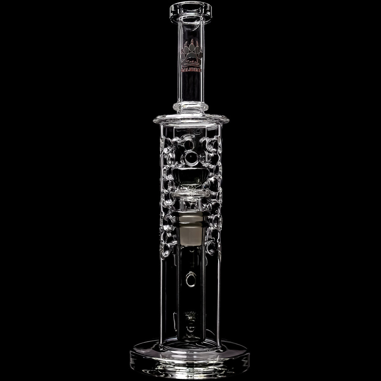 Calibear 11.8" Honeycomb Tower Flower Of Life Perc Bong