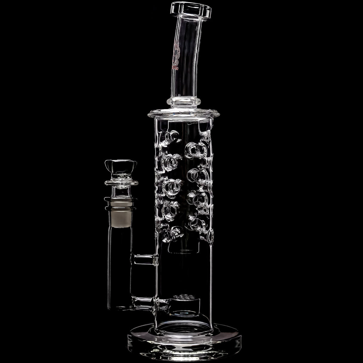 Calibear 11.8" Honeycomb Tower Flower Of Life Perc Bong