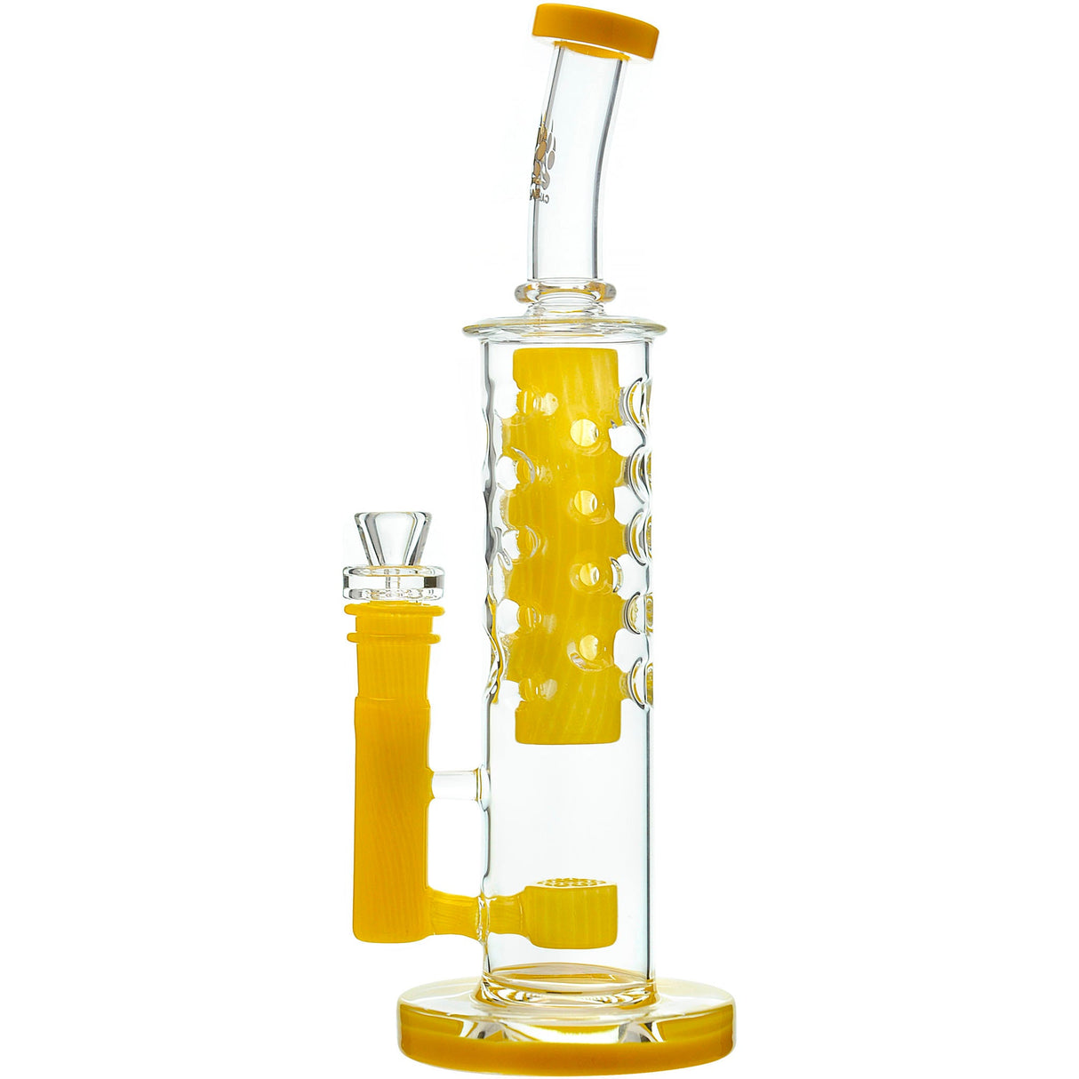 Calibear 11.8" Honeycomb Tower Flower Of Life Perc Bong