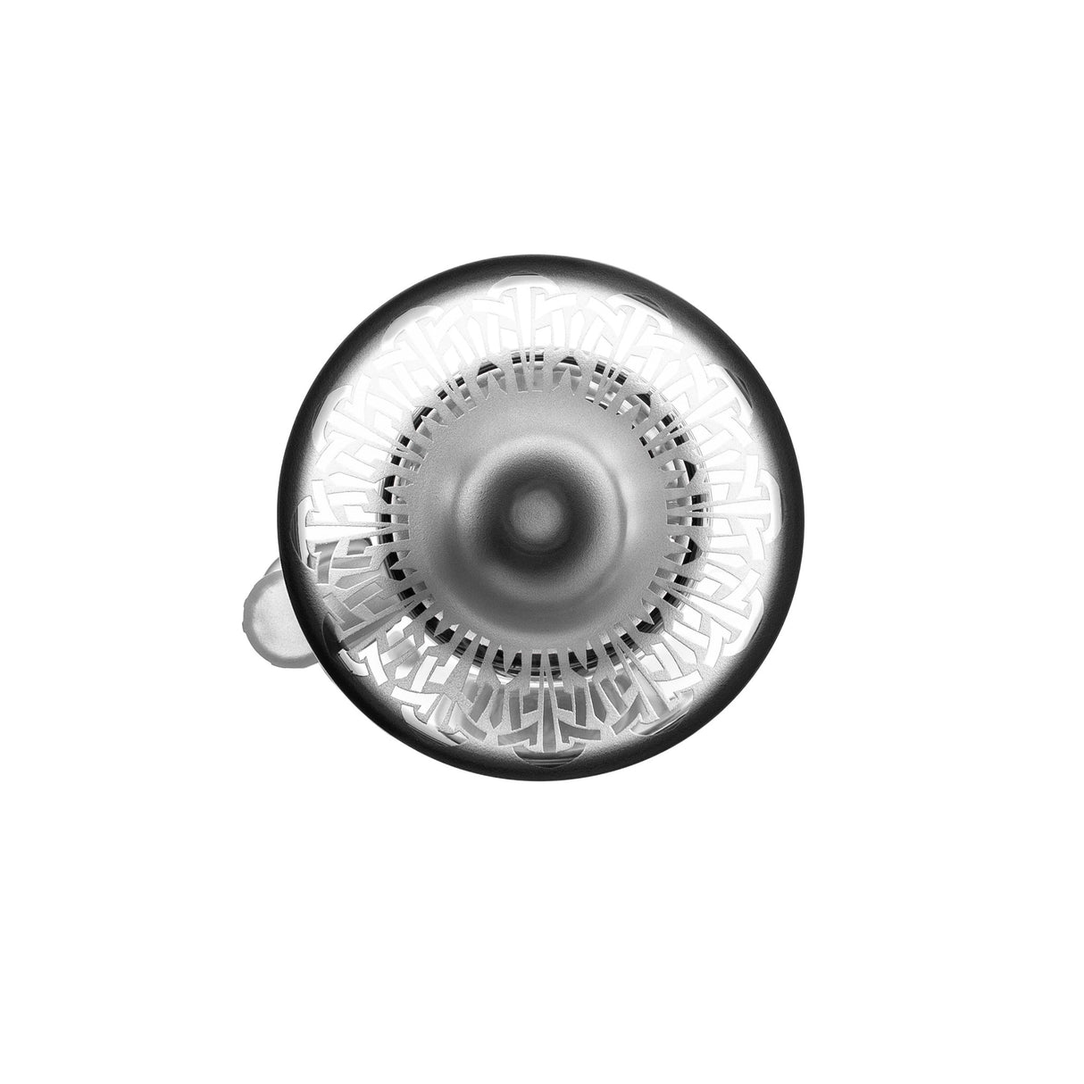 Calibear Sandblasted Seed Of Life Perc Top View on White Background