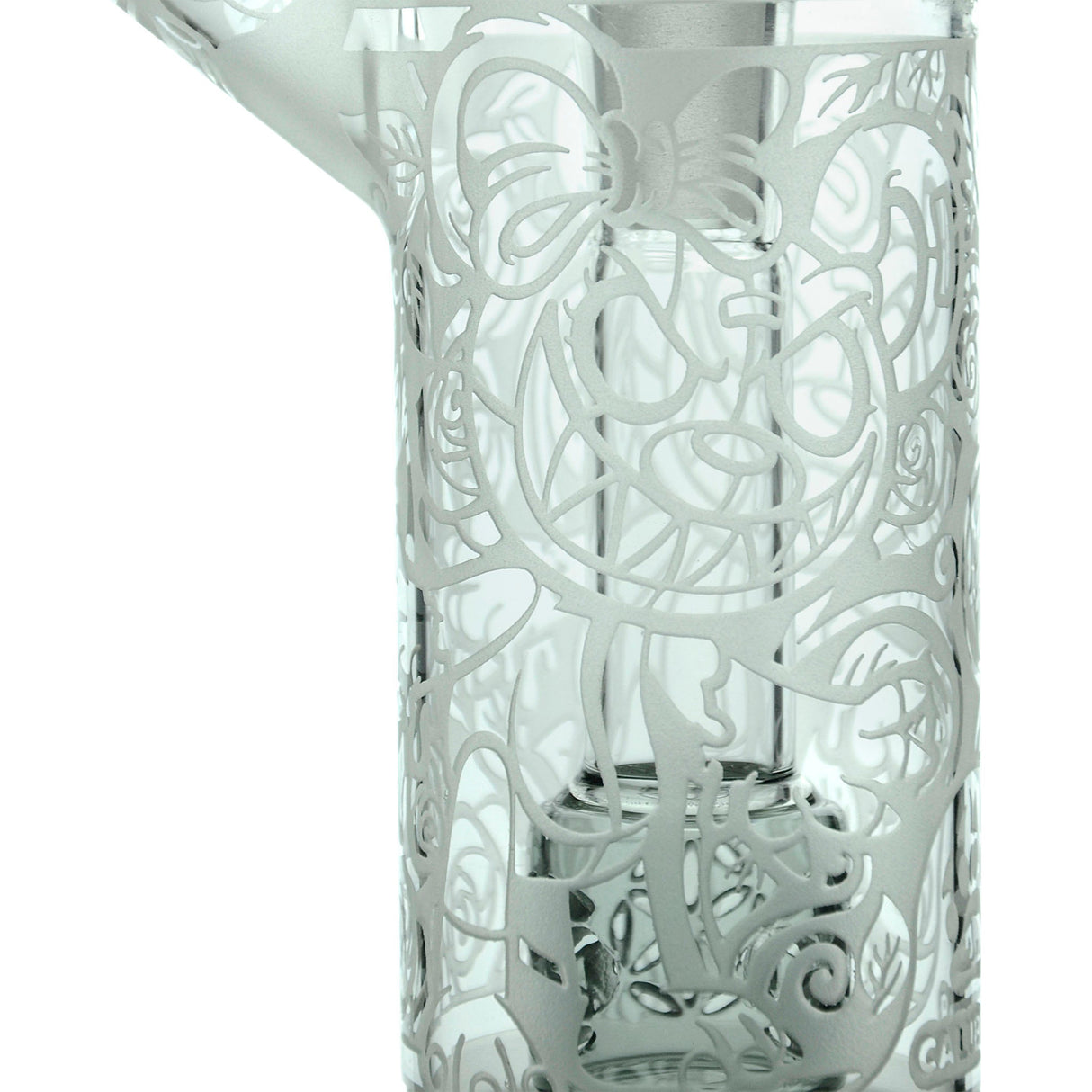Calibear Sandblasted Bubbler with Seed of Life Percolator, 14mm Female Joint, Close-Up