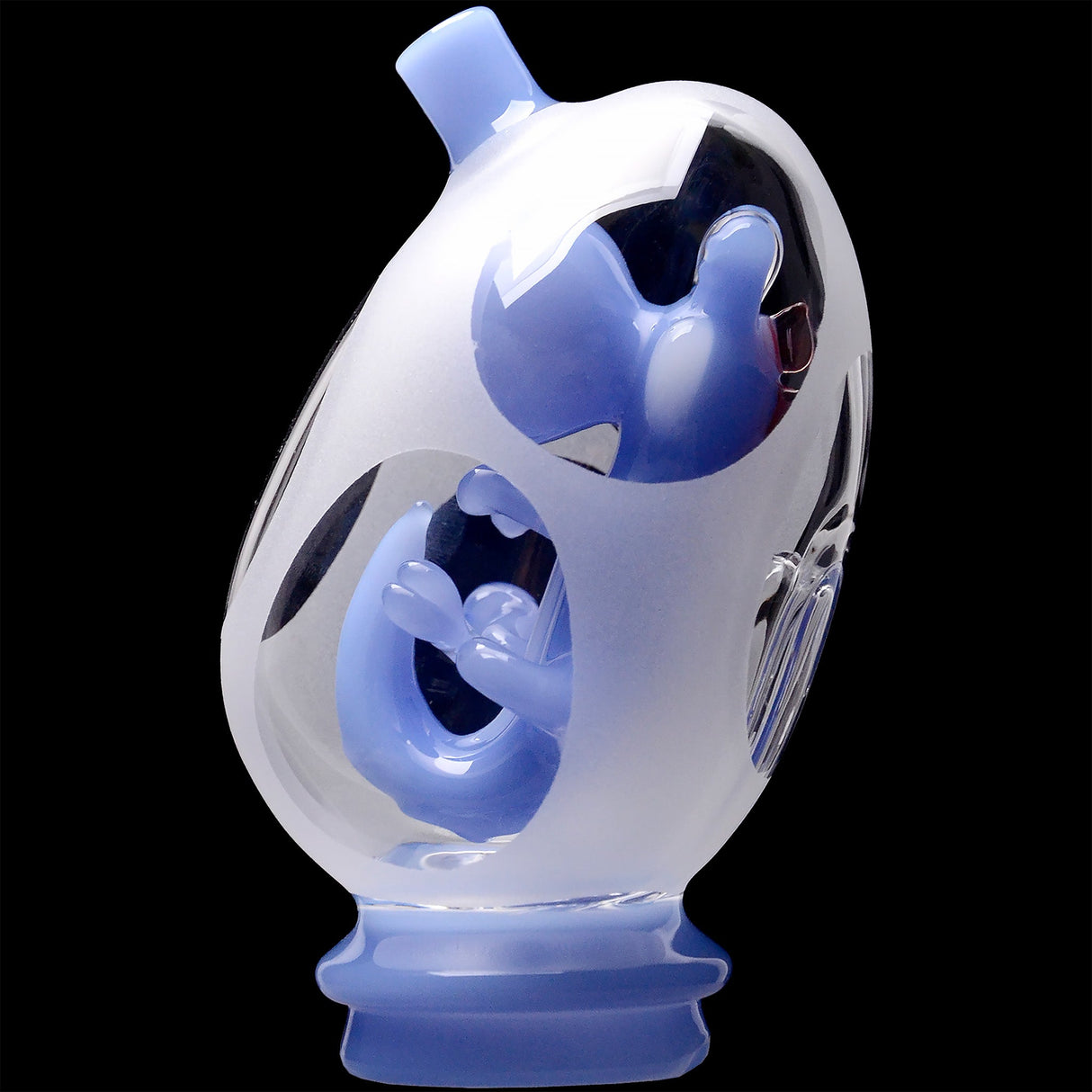 Glassic Frosted Dino Egg Puffco Peak Glass Attachment