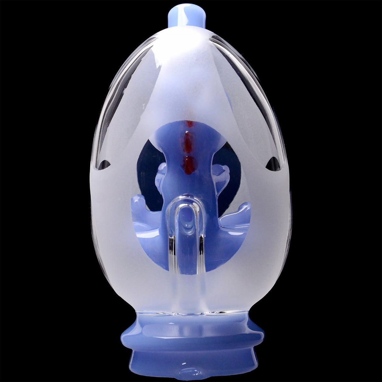 Glassic Frosted Dino Egg Puffco Peak Glass Attachment