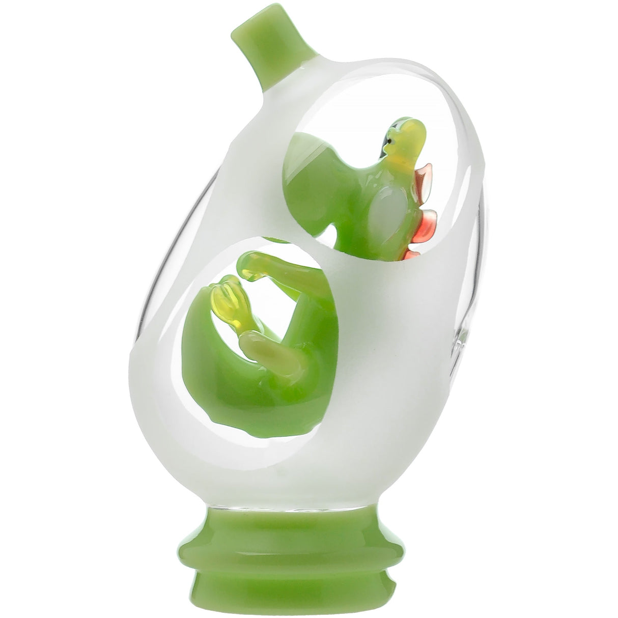 Glassic Frosted Dino Egg Puffco Peak Glass Attachment