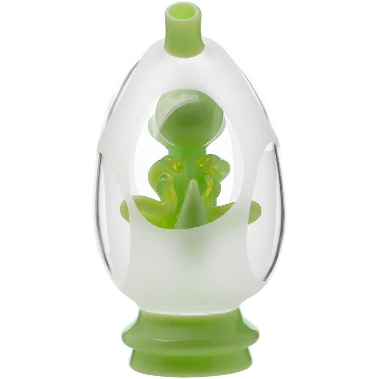 Glassic Frosted Dino Egg Puffco Peak Glass Attachment