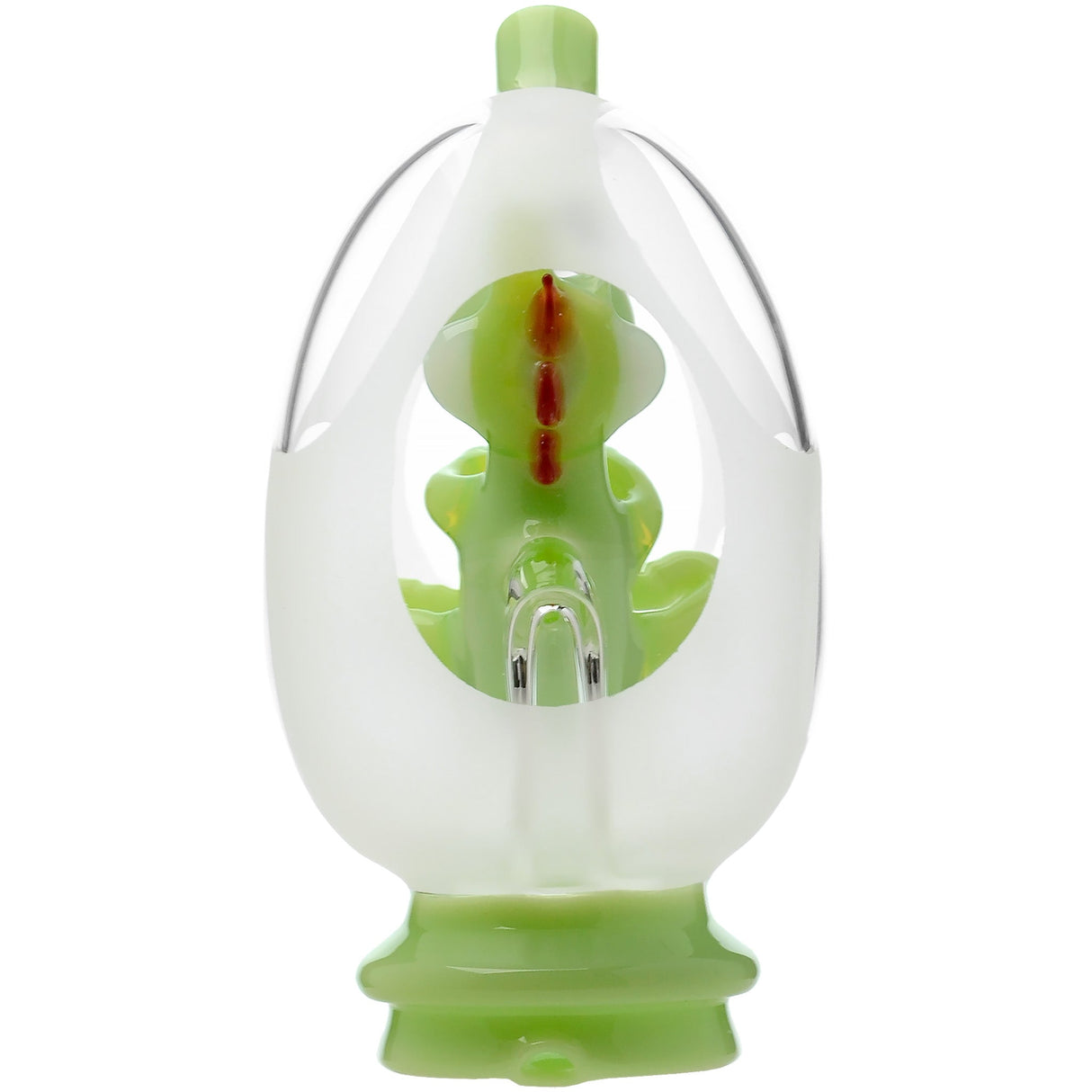 Glassic Frosted Dino Egg Puffco Peak Glass Attachment