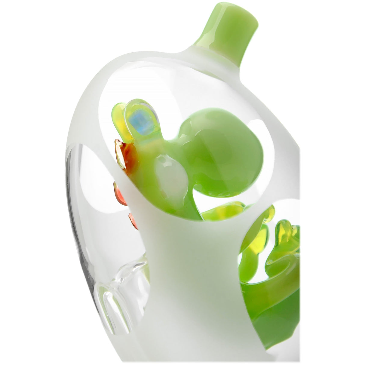 Glassic Frosted Dino Egg Puffco Peak Glass Attachment